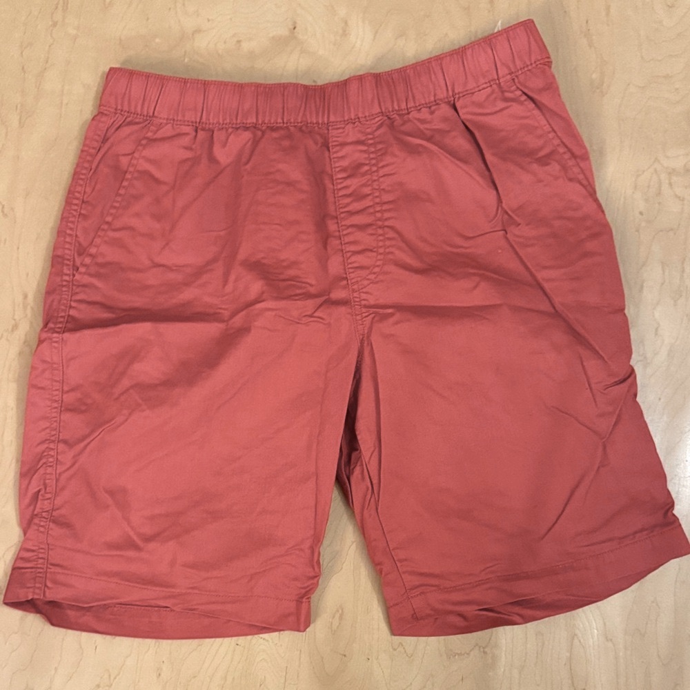 Uniqlo Men's  Coral Flat Front Shorts